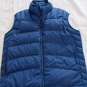 Cabela's Premier Northern Goose Down Blue Puffer Vest Women's Small 650